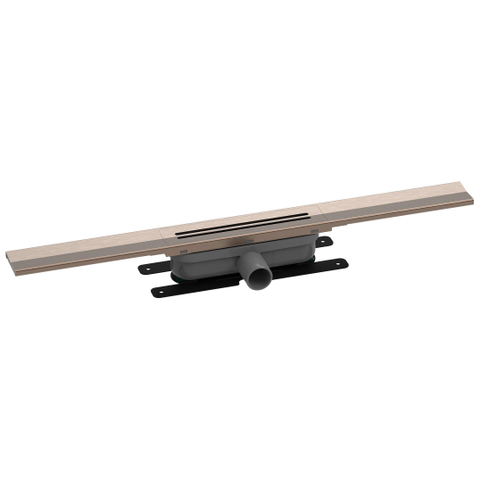 Easy drain R-line Clean Color caniveau de douche 80cm brossé or rouge SW894144