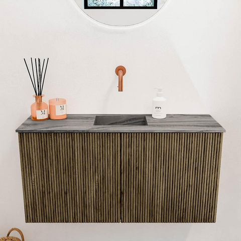 Mondiaz JOYA-DLUX 80cm toiletmeubel - kleur Dusk - Wastafel FAYE positie Midden Zonder kraangat kleur Sombra. SW1426135