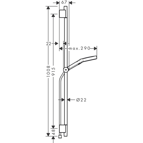 Hansgrohe RainFinity Doucheset - 130 - 3jet - ecosmart S Puro - 90cm Designflex - doucheslang - 160cm - geborsteld brons SW918244