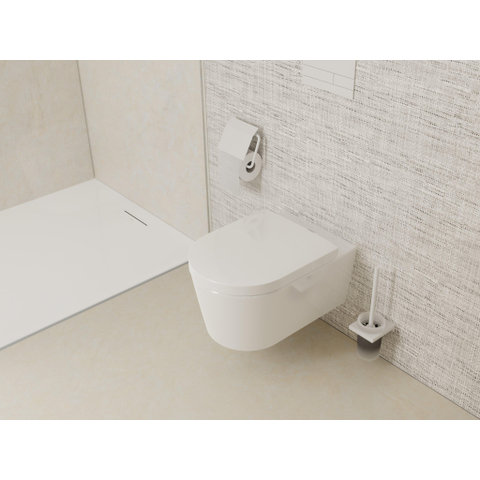 Hansgrohe EluPura S 540 Closetcombinatie - wand - rimless - toiletzitting - softclose - smartclean - quickrelease - glans wit SW962899
