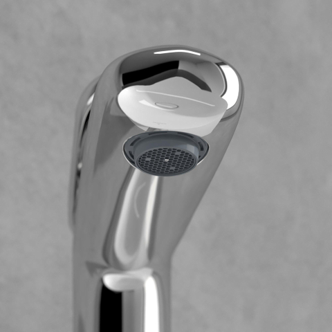Villeroy & Boch Antao 1 greeps wastafelkraan verhoogd - met push open afvoergarnituur - hoogglans chroom SW974138