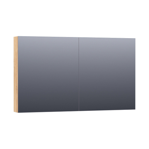 BRAUER Impress Deluxe spiegelkast – 119x70x15 cm – directe LED – Forest Tan SW371714