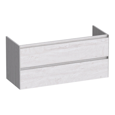 BRAUER Inspire meuble sous-lavabo 120 2 tiroirs softclose - sans poignées - 2 découpes pour siphon - Forest Seashell SW1200623