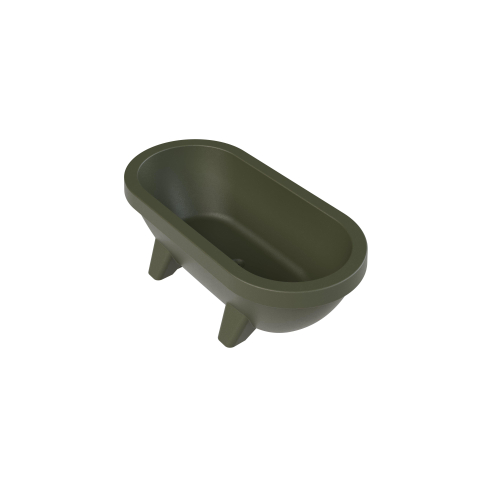 Gardentub baignoire autoportante (de jardin) - 194x94x66cm - plastique - adaptée à l'extérieur - mat Dark Olive Green (vert) SW1159682