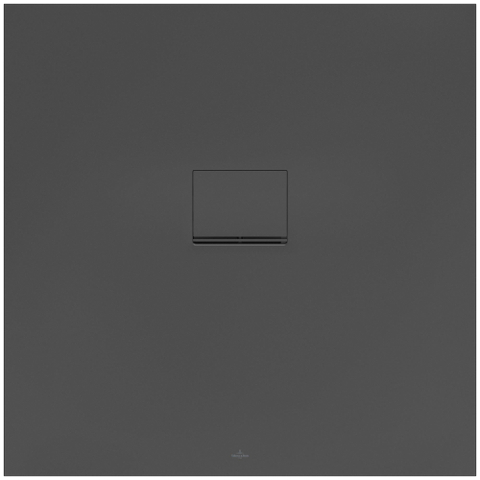 Villeroy & Boch Squaro infinity douchebak - 100x100x4cm - Anthracite (grijs) SW28695