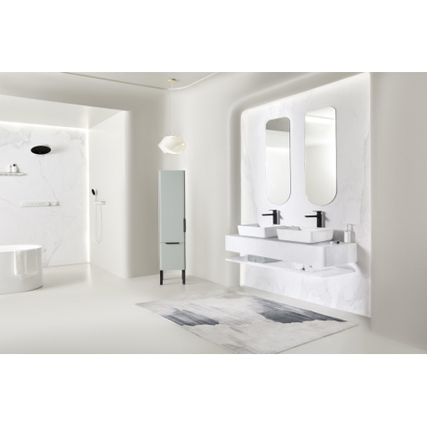 Hansgrohe Metropol Mitigeur lavabo 1 trou 260 avec vidage push open avec bec fixe 20.4cm noir mat SW297576