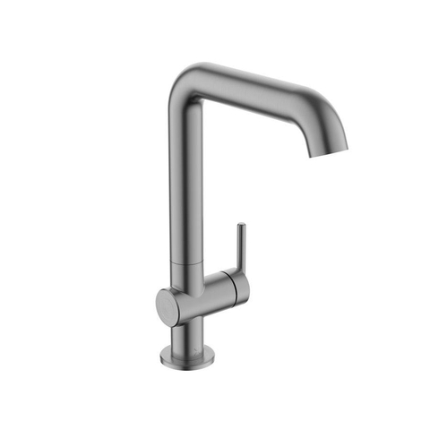 Crosswater 3ONE6 Lever Wastafel Mengkraan - verhoogd - slate gunmetal (antraciet) SW968375