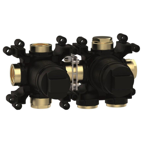 Crosswater MPR0 Module - 2 Outlet - 2 Handle Shower valve Build-in Part - zwart SW916685