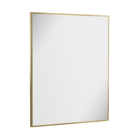 Crosswater MPRO Spiegel - 90x70cm - LED - verticaal/horizontaal - geborsteld messing (goud) SW1026492