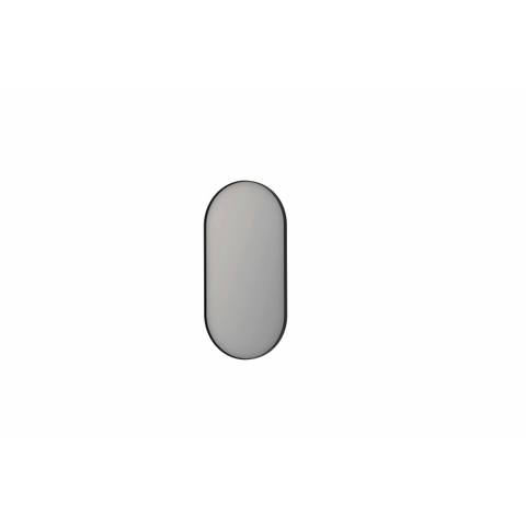 INK SP20 miroir – ovale – 100 x 50 cm – Metal black brossé (anthracite) SW955873
