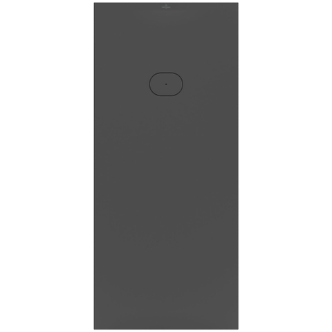 Villeroy & Boch Ecora douchebak - 180x80x4.5cm - afvoer korte zijde - anthracite (antraciet) SW1558873