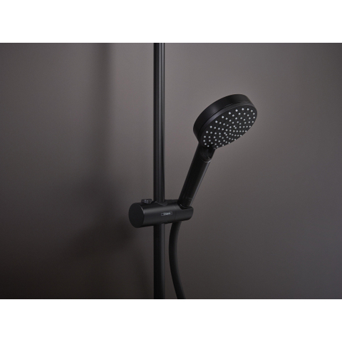 Hansgrohe Vernis Blend - showerpipe - zonder thermostaat - ecosmart - mat zwart SW651713