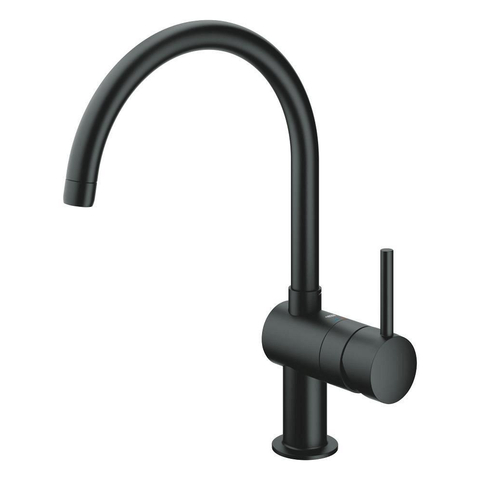 Grohe Minta Keukenkraan - hoog - draaibare ronde uitloop - matte black (mat zwart) SW67951