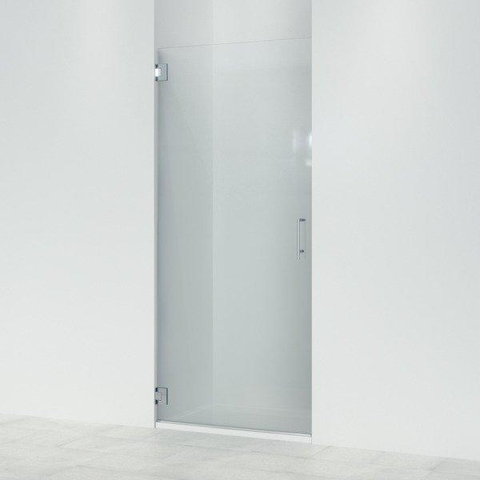 Marenza Neptune Douchedeur - 100x200cm - profielloos - veiligheidsglas - anti kalk - chroom SW208816