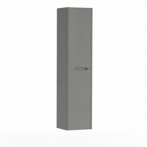 H&R badmeubelen Juice Hoge Kast - 40x35x170cm - met ronde hoeken - 2 deuren - linksdraaiend - petrol mat SW875793