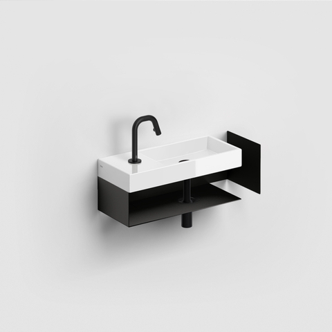 Clou Mini Wash Me lave-mains 45x19cm trou de robinet à gauche Céramique Blanc SW9286