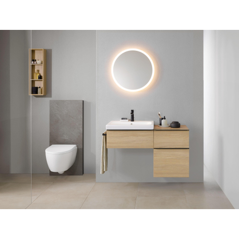 Geberit iCon hangtoilet – TurboFlush – diepte 53 cm – met softclose zitting – mat wit SW1235361