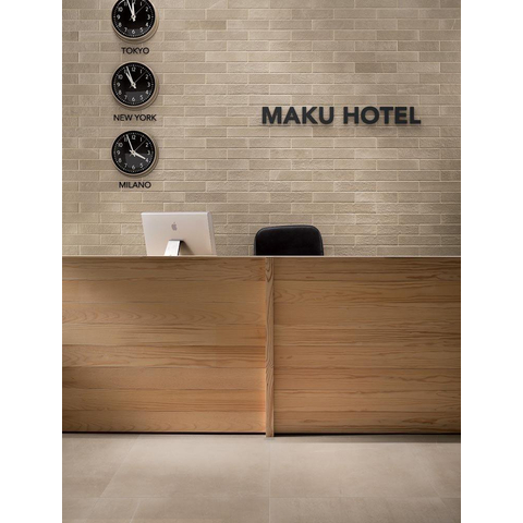 Fap Ceramiche Maku wand- en vloertegel - 80x80cm - Vierkant - 9mm - gerectificeerd - Natuursteen look - Sand SW720397