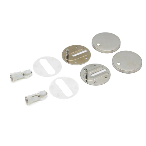 QeramiQ Dely Kit de fixation - abattant WC - chrome SW1102577