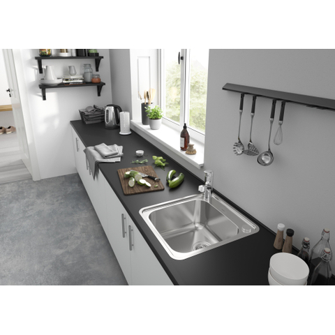 Hansgrohe Focus m42 M427-H150 1-gats keukenkraan - met uittrekbare - handdouche - met 120° draaibare uitloop - hoogglans chroom SW241708