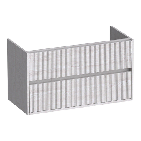 BRAUER Adore Wavy meuble sous-lavabo 100 2 tiroirs softclose - sans poignée - 1 découpe pour siphon - Forest Seashell SW1208845