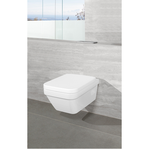 Villeroy & Boch Architectura closetzitting - met deksel - softclose - quickrelease - White Alpine (glans wit) 0124390
