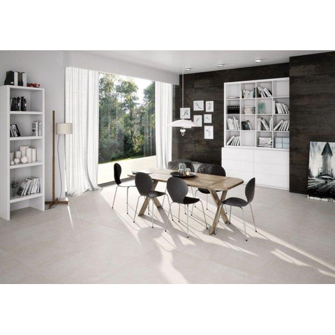 ÉCHANTILLON Terravito Urbano carreau mural et de sol - 60x60cm - 10mm - Carré - Effet béton - Crème mat SW736324