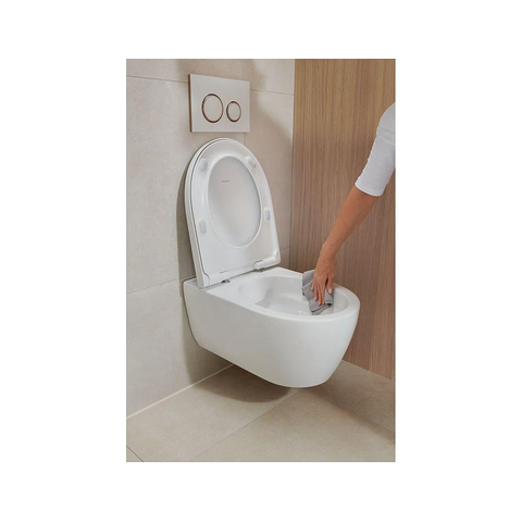 Geberit ICon Wandclosetpack - 36x53x37.5cm - diepspoel - spoelrandloos - vuilafstotend - keramiek - rimfree - softclose - glans wit SW547013