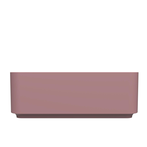 Arcqua Case waskom - 37x37cm - Vierkant - Cast marble Roze Mat SHOWROOMMODEL SHOW24491