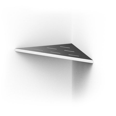 Looox corner shelf hoekplanchet - 30x22cm - RVS geborsteld SW47068