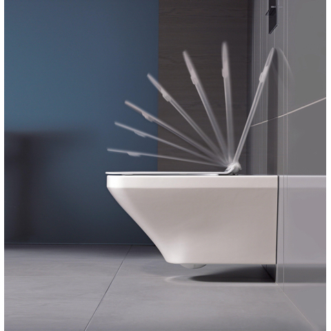 Duravit Durastyle Lunette cuvette rallongé avec couvercle et amortisseur blanc SW54214