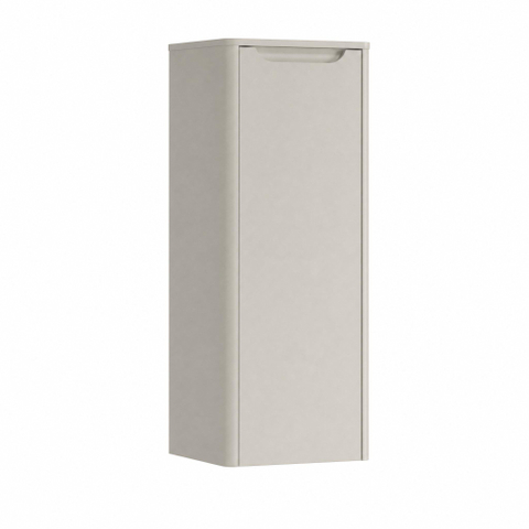 H&R badmeubelen Juice Halfhoge Kast - 40x35x100cm - met ronde hoeken - 1 deur - rechtsdraaiend - beige mat SW875399
