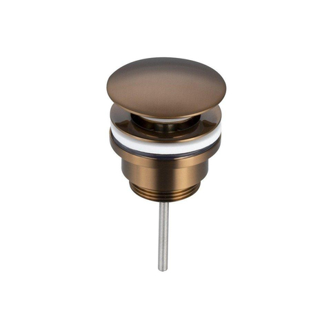 QeramiQ Fuente Lavabo pour WC - 40x22x12 cm - nervure - demi-rond - trou de robinet de Lavabo pour WC a gauche - ceramique - robinet de Lavabo pour WC cuivre brosse - siphon bas - bonde - lin SW1583214