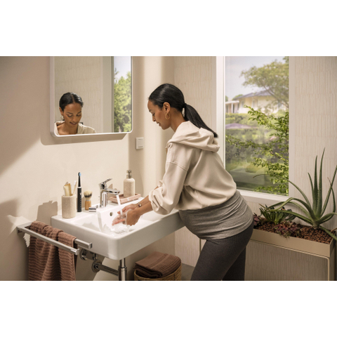 Hansgrohe AddStoris Q handdoekhouder 2-lids - hoogglans chroom SW651574
