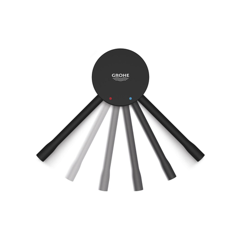 GROHE Essence wastafelkraan - m-size - met klikwaste - mat zwart SW1477547