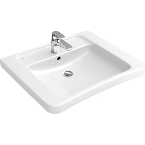 Villeroy & Boch Vicare Omnia Architectura Vita wastafel - 65x54.5cm - met kraangat - zonder overloop - White Alpine (glans wit) 0100914