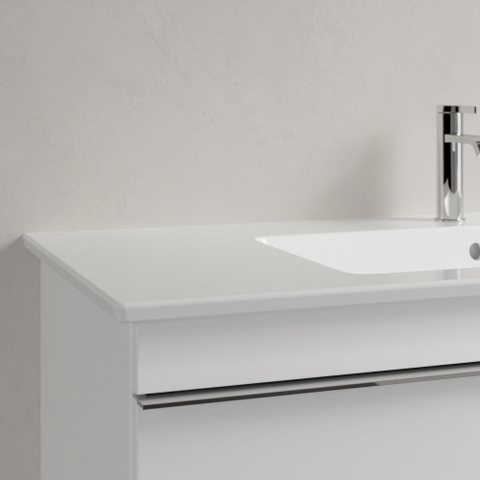 Villeroy & Boch Venticello Lavabo pour meuble avec lavabo droite 100x50cm avec 1 trou pour robinetterie (et 2 trous perçables) avec trop plein blanc 1025132