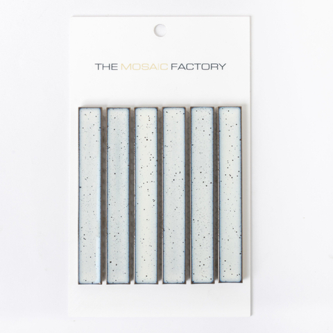 ÉCHANTILLON The Mosaic Factory Sevilla carreau de mosaïque 2x14.5x0.8cm pour mur kitkat finger Céramique Moucheté Brillant Blanc SW862229