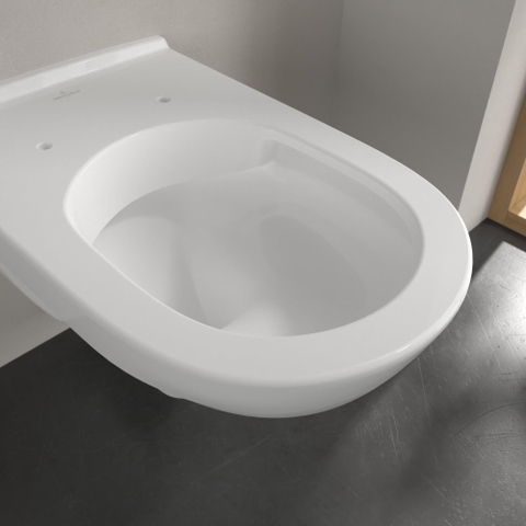 Villeroy & Boch O.novo Diepspoelcloset - zonder spoelrand wandhangend - met DirectFlush - White Alpine (glans wit) SW889002