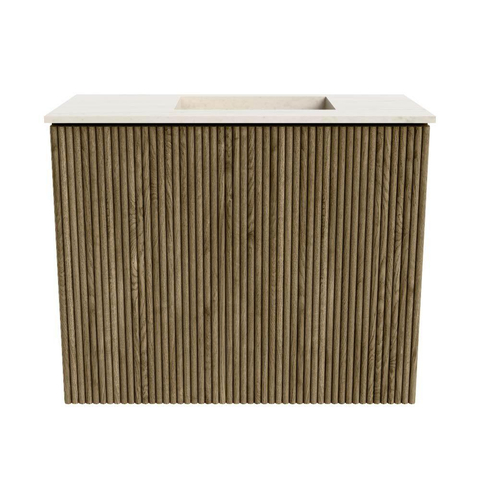 Mondiaz JOYA-DLUX 50cm meuble de toilette - couleur Dusk - Lavabo FAYE position Droite Sans trou de robinet couleur Meli. SW1425811
