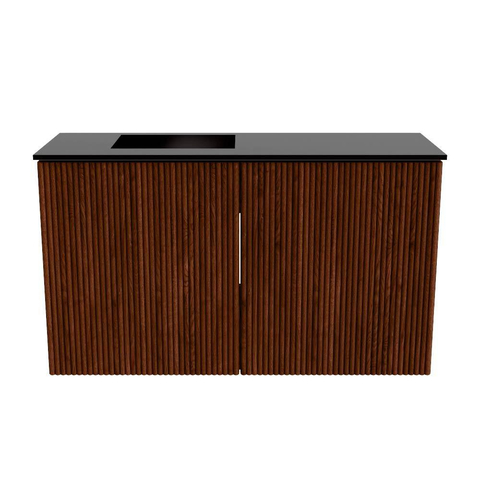 Mondiaz JOYA 70cm meuble de salle de bains WC - couleur Ruby - Vasque FAYE position Gauche 1 trou de robinet couleur Urban SW1421801