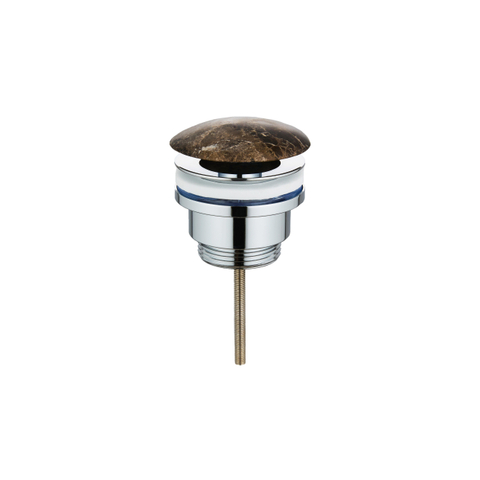 Saniclass Noche Afvoerplug - always open - natuursteen - dark emperador SW1474836