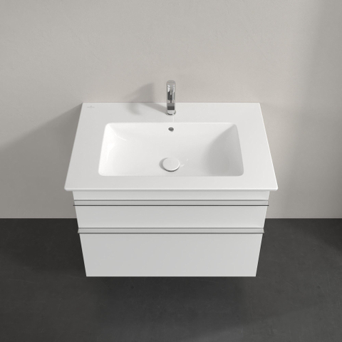 Villeroy & Boch venticello wastafelonderkast - 75.3x59cm 2x lade - glans wit GA51770