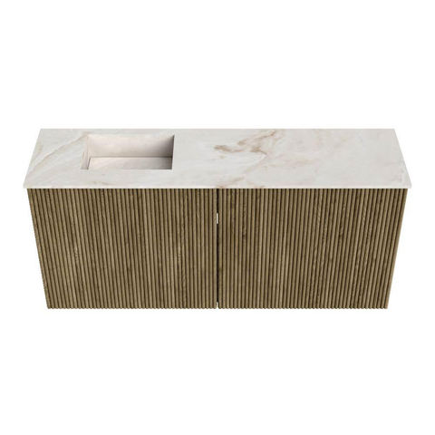 Mondiaz JOYA-DLUX 90cm toiletmeubel - kleur Dusk - Wastafel FAYE positie Links 1 kraangat kleur Frappe. SW1423055