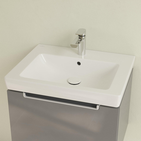 Villeroy & Boch Subway 2.0 meubelwastafel - 60x47cm - 1 kraangat - met overloop - White Alpine (glans wit) 1024106