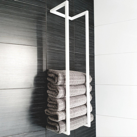 Saniclass Dual Handdoekrek - 95x25x20cm - mat wit SW419870