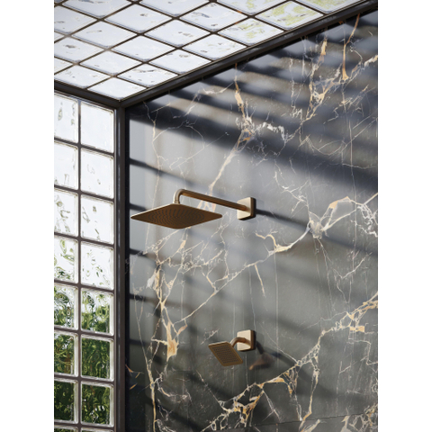 AXOR Citterio C douche de tête - 27x27cm - avec bras de douche - brushed bronze SW1152004