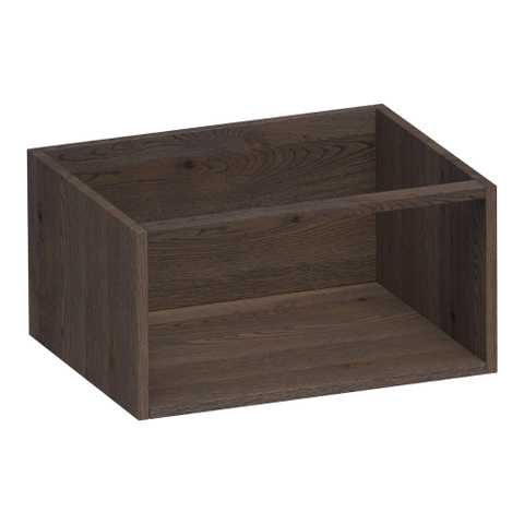 BRAUER Flourish armoire latérale - 59x30x45.5cm - avec 1 compartiment de rangement en chêne lamellé noir SW445203