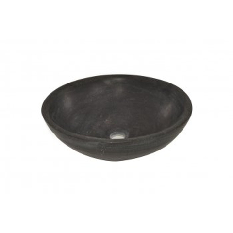Wiesbaden Raw Waskom rond - 40x14cm hardsteen gezoet SW296084