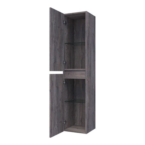 BRAUER Joy Armoire de salle de bains - 160x35x35cm - 2 portes - sans poignées - ouverture à gauche ou à droite - Driftwood SW499119